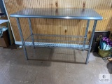 Stainless Steel Work Table with Shelf