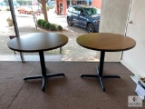 Two 3' Round Wood Tables