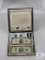 Jefferson Display Folder with $2 1953-B US Note Red Seal & 2003 $2 Fed. Res. Note