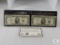 1953-B $5 Red Seal & 1953-A $5 Silver Certificate in Display Folder