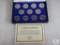 1979-1999 Complete Susan B Anthony BU Dollar Set 11 Coins in Display Box
