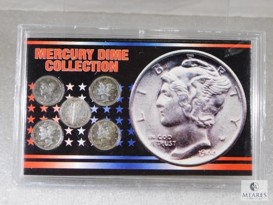 Mercury Dime Collection 1919-D, 1928-S, 1936, 1941, 1944