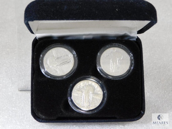1926-P, 1929-D, 1929-S Stand Liberty Quarters in Display Box