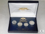 WWII Collection Steel Penny, Silver 1942-P Nickel, 1941-S Mercury Dime,