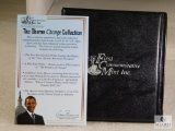 Barack Obama Stickered Collection with Hawaii & Illinois State Quarters