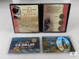 3 Dollar Sets: Anthony & Sacagawea Coins Display Folders 7 Total Coins