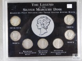 Mercury Dime Legend Set 1918-D, 1928-S, 1939-D, 1940, 1942-D, 1942-S, 1944-P