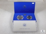 1986 2 Coin Set Liberty Silver Dollar & Half Dollar in Mint Package