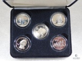 Washington Proof Quarters 1969, 1977, 1981, 1991, 2000 Virginia in Display Box