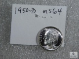 1950-D Roosevelt Dime MS 64