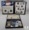 2 President Coin Sets with BU & Proof Coins