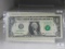 2003 $1.00 Federal Reserve Note - Star Note - Crisp Uncirculated with Certificate of Authenticity -