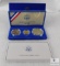 1986 3 Coin Liberty Set in Mint Package - Proof Half & Silver Dollar & Gold $5.00