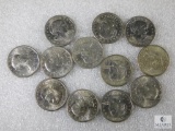 12 Assorted S.B. Anthony Dollars