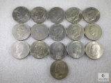 16 Assorted Ike Dollars