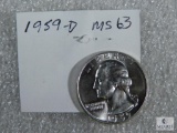 1959-D MS 63 Washington Quarter