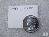 1963 MS60 Washington Quarter