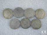 7 Liberty Nickels