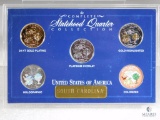 S.C. Statehood Quarter Collection - 24KT. Gold, Platinum, Hologram, Colorized, Gold Highlighted