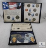 2 President Coin Sets with BU & Proof Coins