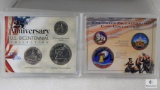 2 Sets: Colorized Bicentennial Coin Collection & Regular Set