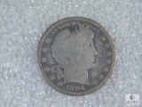 1894 Barber Quarter - Good- Full Rims obv. & rev.