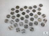 39 BU Jefferson Nickels Each in Plastic Holder