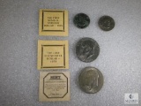 First Ike & S.B. Anthony Dollars and Last Ike & First S.B. Anthony Dollars - 4 Dollar Coins