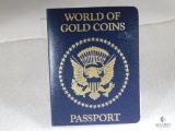 1945 Mexico 2 Pesos .900 Pure Gold 1.666 Grams in Passport Folder