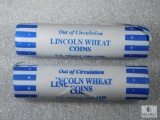 2 Rolls Wheat Cents Bank Wrapped