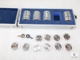 50 State Quarter Collection in Metal Box with Key