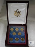 2012 Presidential Dollar Set - Both P&D - 8 coins in Beautiful Display Case