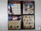 2 Sets: President Collection of 10 Coins & 5 Presidents and Set of 3 Dollar Coins