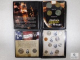 2 Sets: President Collection of 10 Coins & 5 Presidents And Sacagawea Dollars with Kennedy Halves