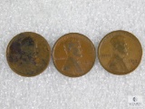 1913-D(VF), 1913(G), 1913-S(VG-F) Lincoln Cents