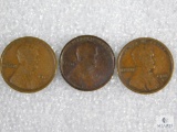 1915(G), 1915-D(F), 1915-S(VG) Lincoln Cents