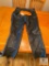 Leather Motorcycle Chaps - Milwaukee Motorcycle Company - Size 2XL