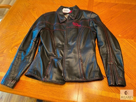 Women's Leather Harley-Davidson Motorcycle Jacket - Size M