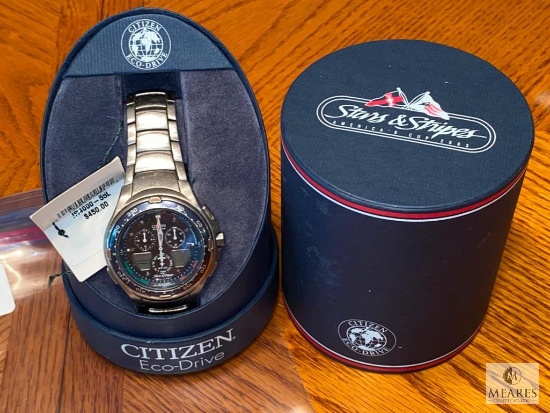 Men's Citizen Eco-Drive Stars and Stripes Edition Wristwatch