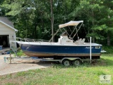 1992 Shamrock 200 Open Center Console Boat with Inboard Engine