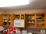 Contents of the Upper Cabinets in the Kitchen