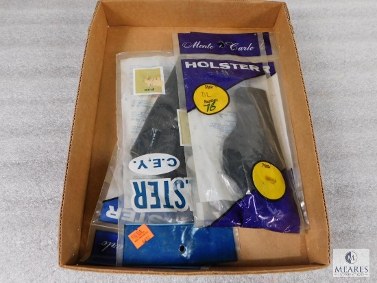 Lot of 4 Assorted NEW C.E.Y. Medium Size Pistol / Revolver Holsters