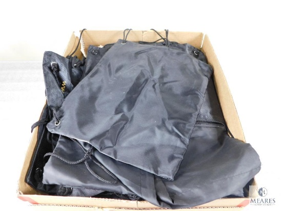 Large Lot of Assorted Range Bags, Cinch Bags and Small Backpacks