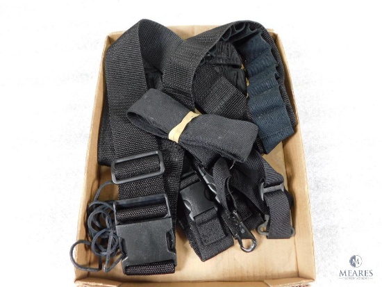 Lot of Assorted Nylon Knife Pouches, Bandolier and Nylon Strap