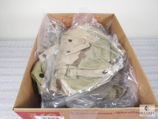 Lot of 10 Digital Camo Molle Zippered Sustainment or Toiletry Pouches