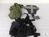 Lot Tactical Vest, Cold Weather Hats, and Small Armor Pad