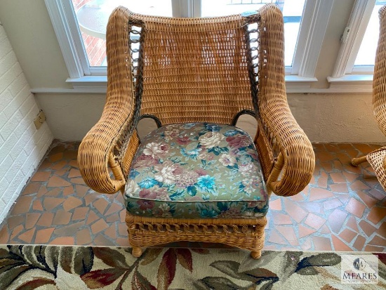 Wicker Chair with Cushion