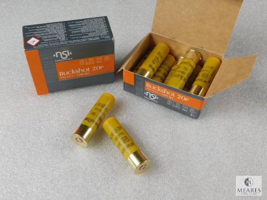 20 Rounds Nobel Sport. 20 Gauge Law Enforcement Buckshot. 2 3/4" #4 Buck 1200FPS