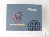 New Sig Sauer Romeo MSR Red Dot Sight With Adjustable Brightness. Fits Weaver Type Rails. Great On