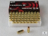 50 Rounds Federal .40 S&W Ammo 165 Grain FMJ